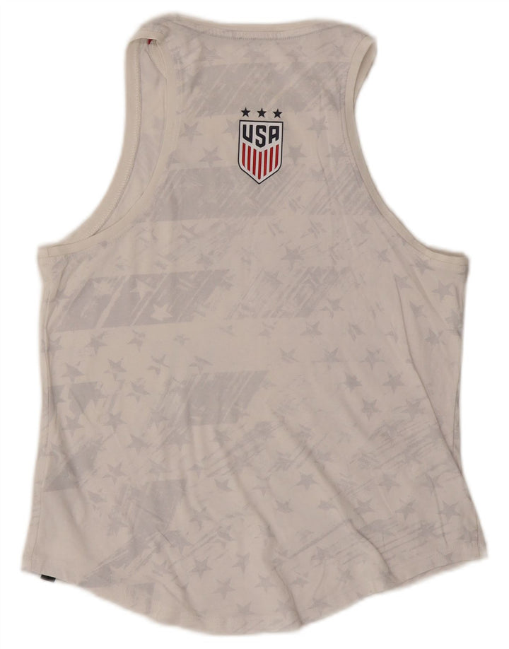 Colete gráfico feminino Nike UK 12 médio algodão branco