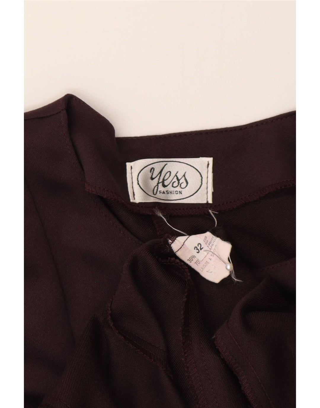Vestido feminino vintage manga comprida linha A IT 32 2XS marrom poliéster