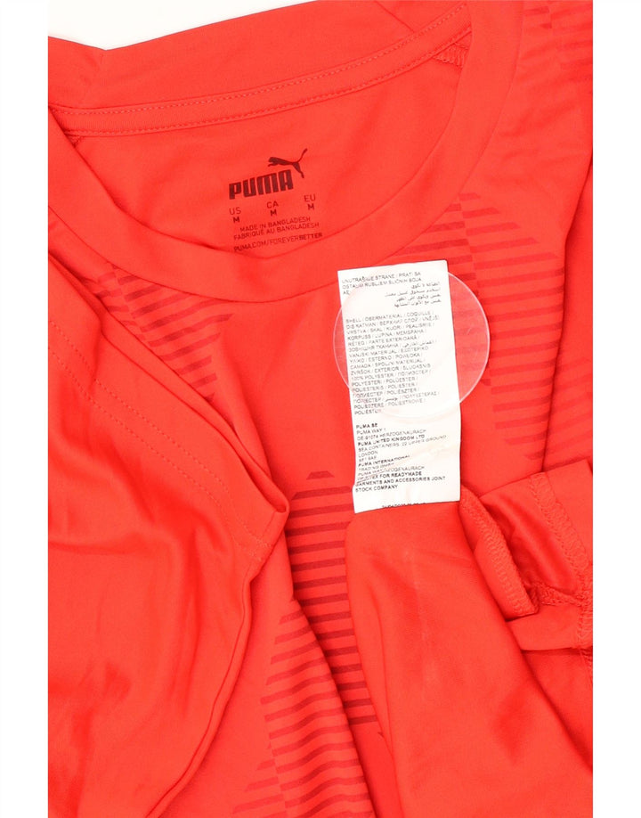 Camiseta masculina Puma Top Médio Vermelho Chevron Poliéster