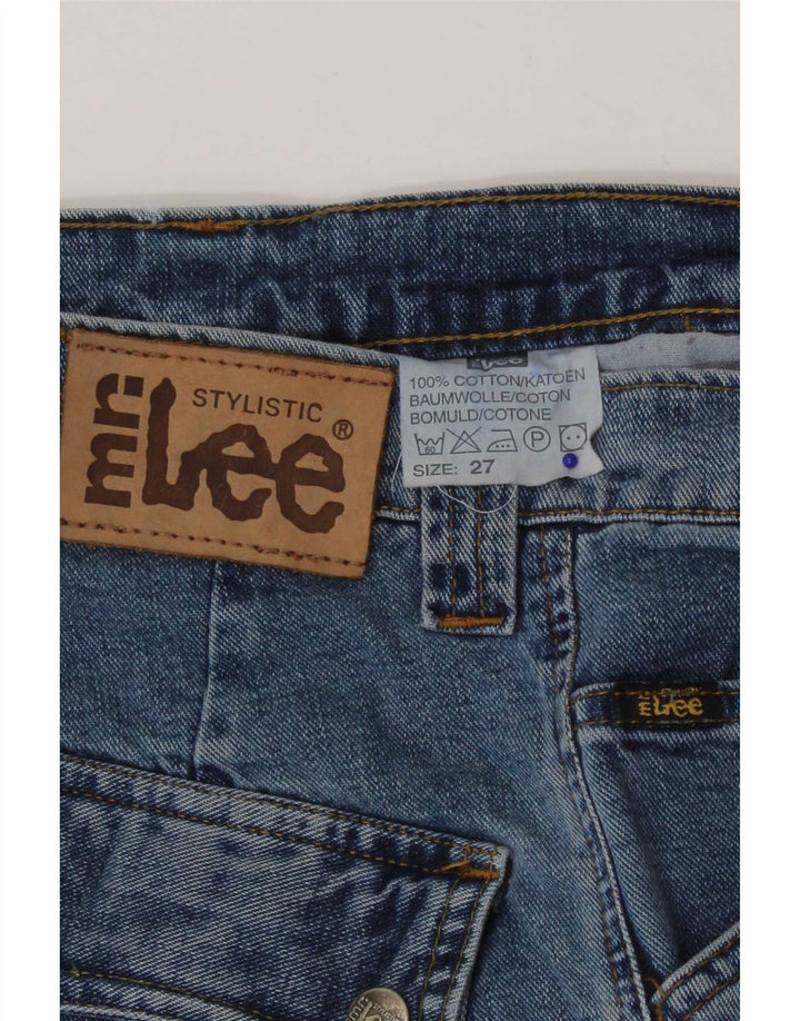 Lee Womens Cargo Straight Jeans W27 L27 Azul Algodão