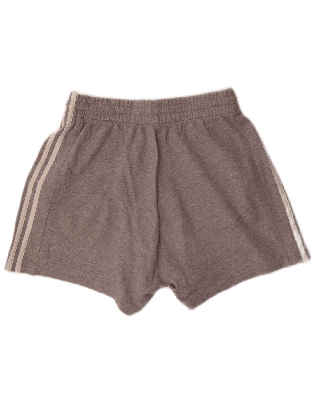 Shorts esportivos femininos Adidas UK 14 algodão cinza médio