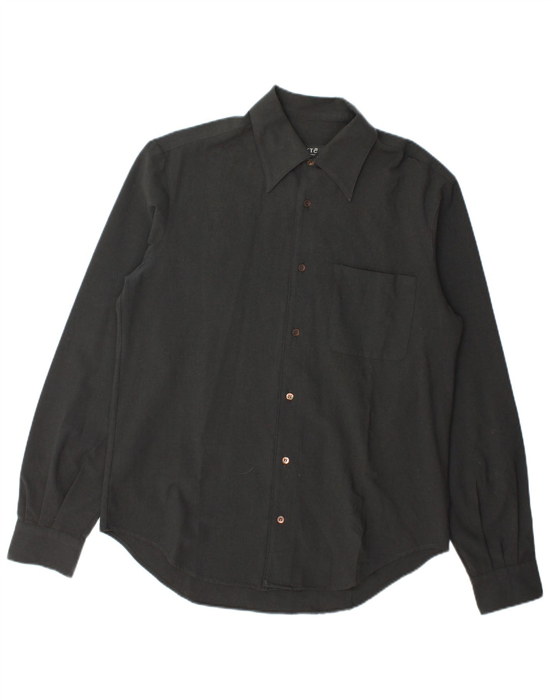 Exte Camisa Masculina Média Lã Virgem Preta