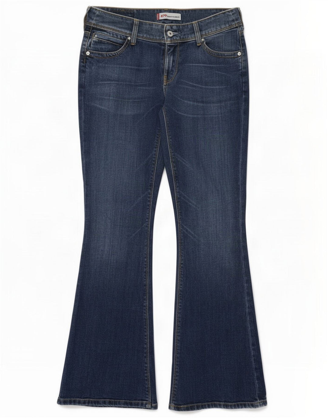 Calça jeans feminina Levi's 479 Booty Flared W30 L32 azul algodão