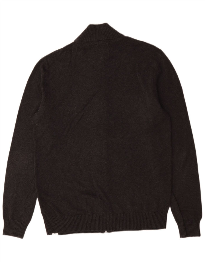 Suéter cardigã masculino Jack & Jones grande cinza geométrico