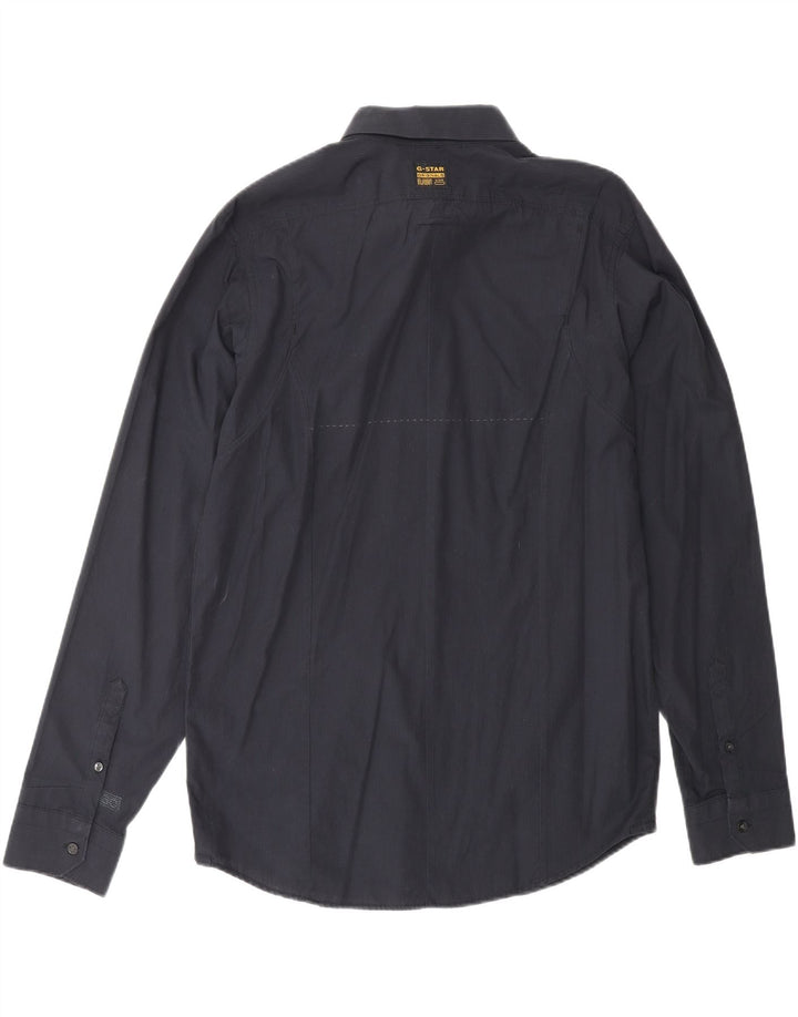 Camisa masculina G-STAR grande algodão azul marinho
