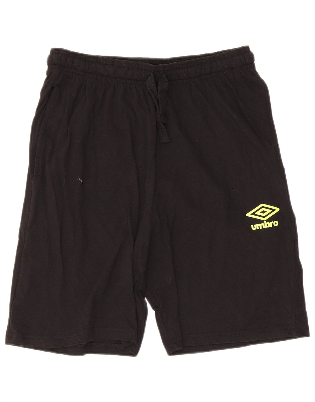 Umbro Mens Graphic Regular Sport Shorts Médio Algodão Preto