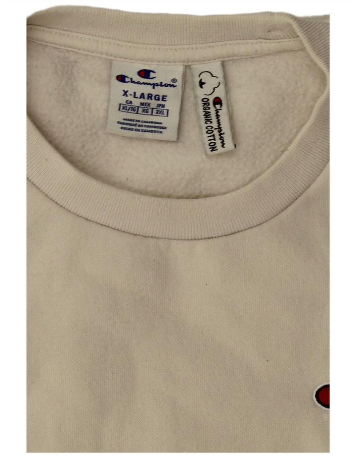 Campeão Mens Moletom Jumper XL Off White Algodão