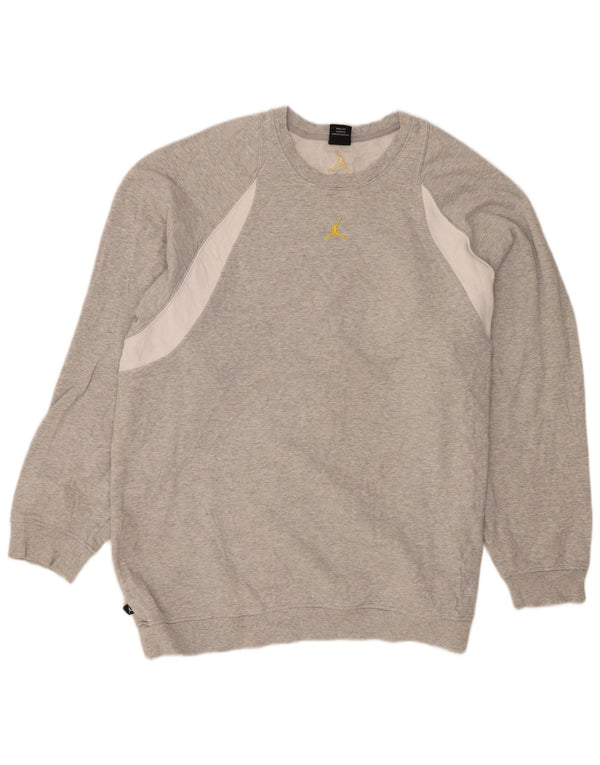 Jordan moletom masculino jumper 2XL cinza colorblock algodão