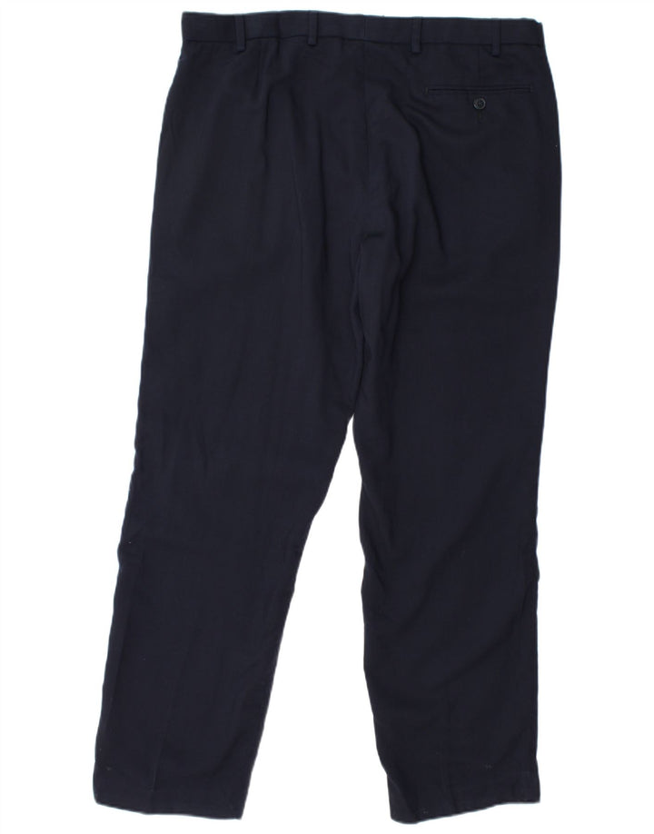 Calça Chino Masculina Marks & Spencer Regular Fit W36 L31 Azul Marinho Lã
