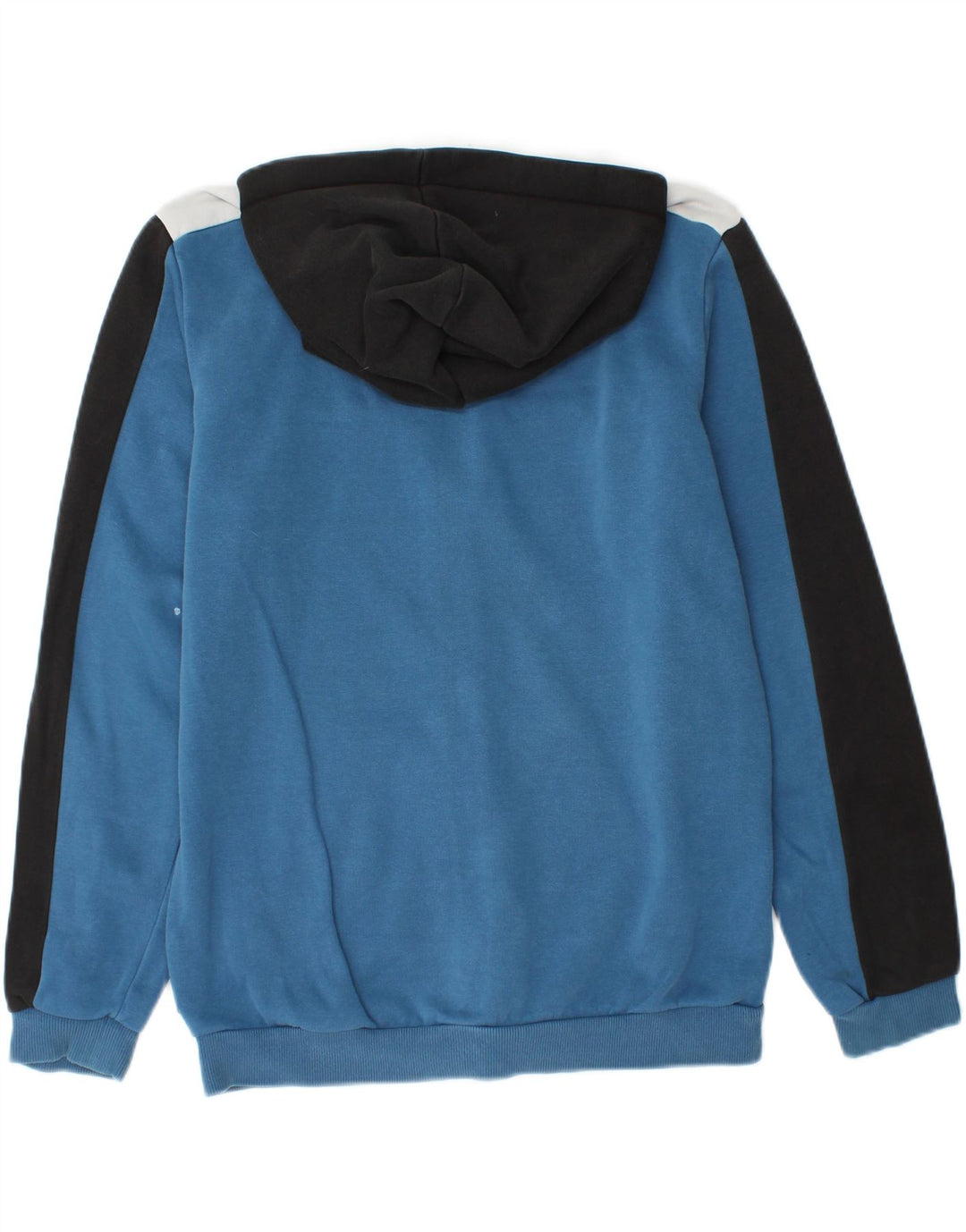 PUMA Boys Zip Hoodie Sweater 15-16 Years Blue Colourblock Cotton Vintage Puma and Second-Hand Puma from Messina Hembry 