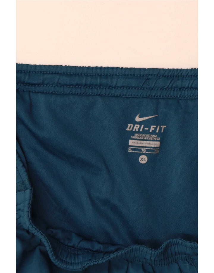Nike Shorts Esportivos Masculinos Dri Fit XL Cor Azul em Blocos