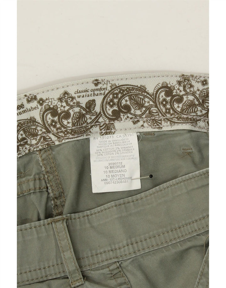 LEE Womens Platinum Label Cargo Shorts US 10 Large W32  Green Cotton Vintage Lee and Second-Hand Lee from Messina Hembry 