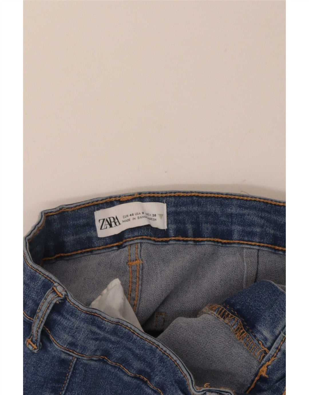 Zara Jeans Skinny Feminino EU 40 Médio W30 L29 Azul