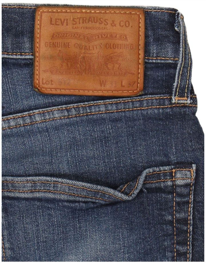 LEVI'S Masculino 512 Slim Jeans W31 L32 Azul Marinho Algodão