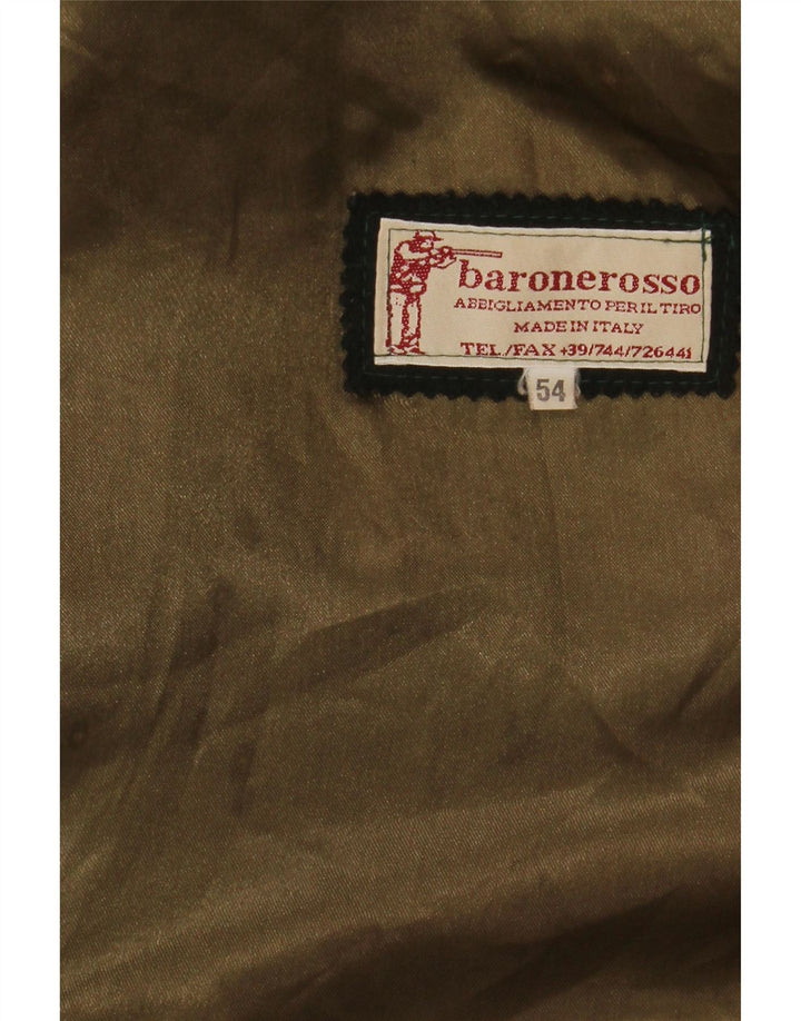 Sobretudo masculino vintage IT 54 2XL cáqui
