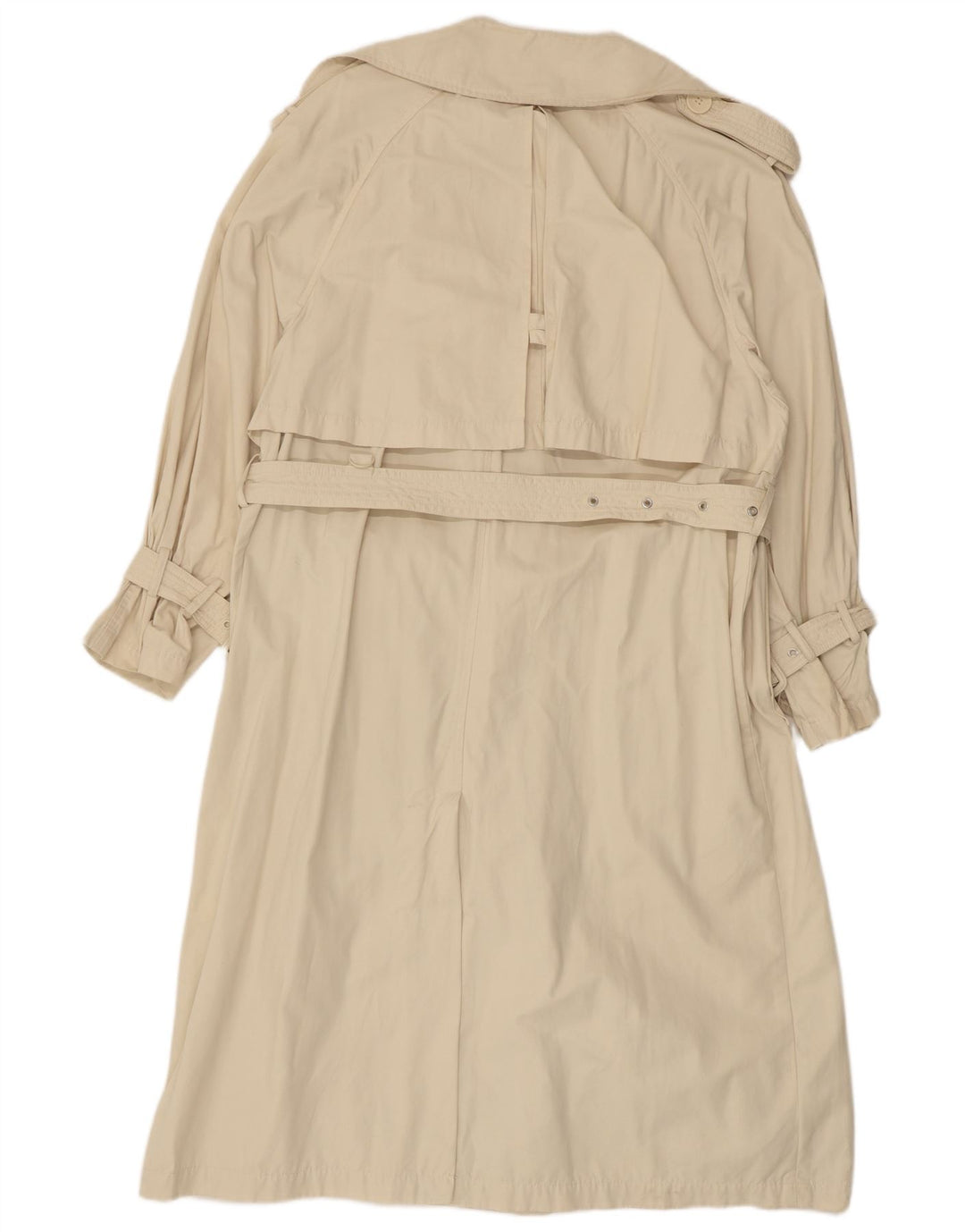 ZARA Womens Oversized Trench Coat UK 14 Médio Bege Poliéster