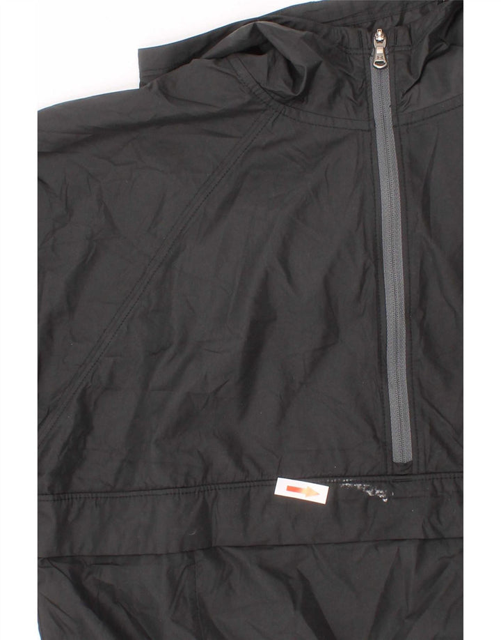 Under Armour Boys Hooded Anorak Rain Jacket 7-8 anos pequeno poliéster preto
