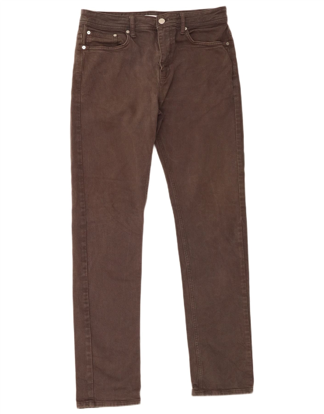 Reiss Mens Slim Jeans W32 L32 Algodão Cinza