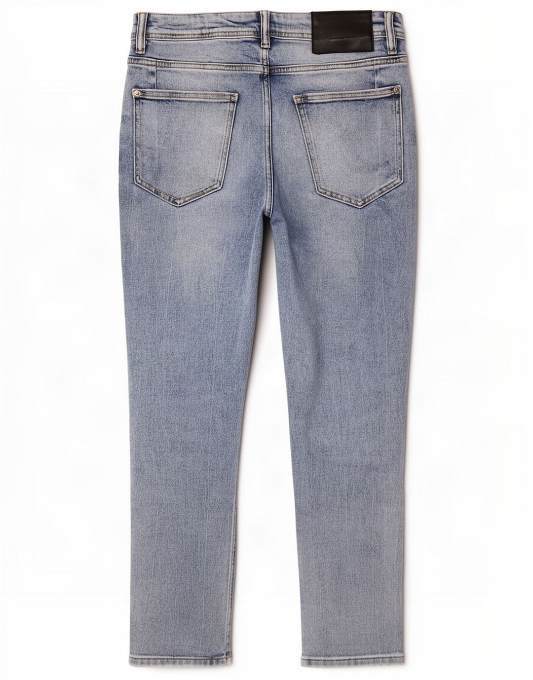 Zara Mens Jeans recortados desgastados EU 40 Médio W31 L25 Azul