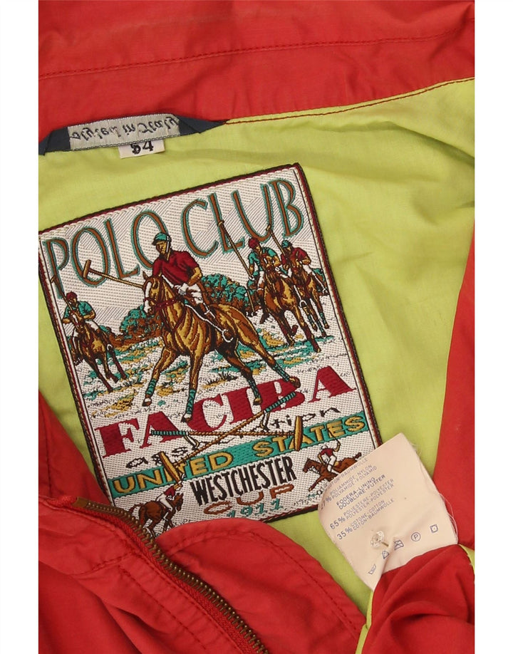Jaqueta utilitária masculina Faciba IT 54 2XL algodão vermelho