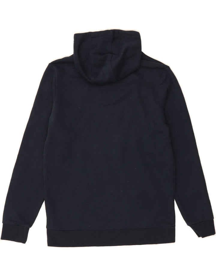 MOUNTAIN WAREHOUSE Mens Graphic Hoodie Jumper Small Navy Blue Cotton Vintage Mountain Warehouse and Second-Hand Mountain Warehouse from Messina Hembry 