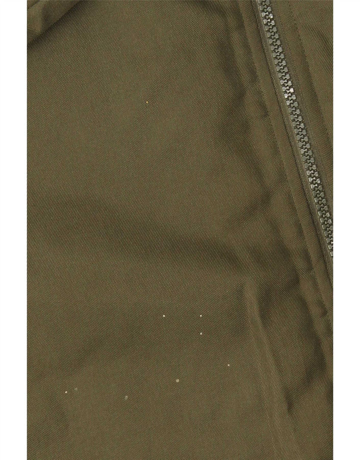 Jaqueta acolchoada masculina Kappa UK 38 poliéster colorblock cáqui médio