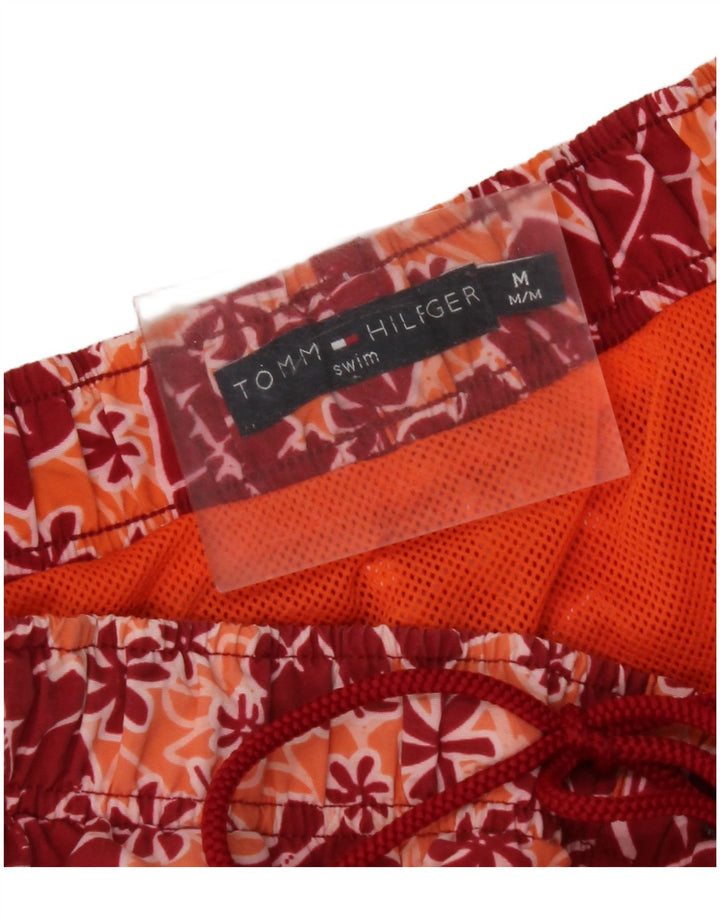Shorts de natação masculino TOMMY HILFIGER médio vermelho floral