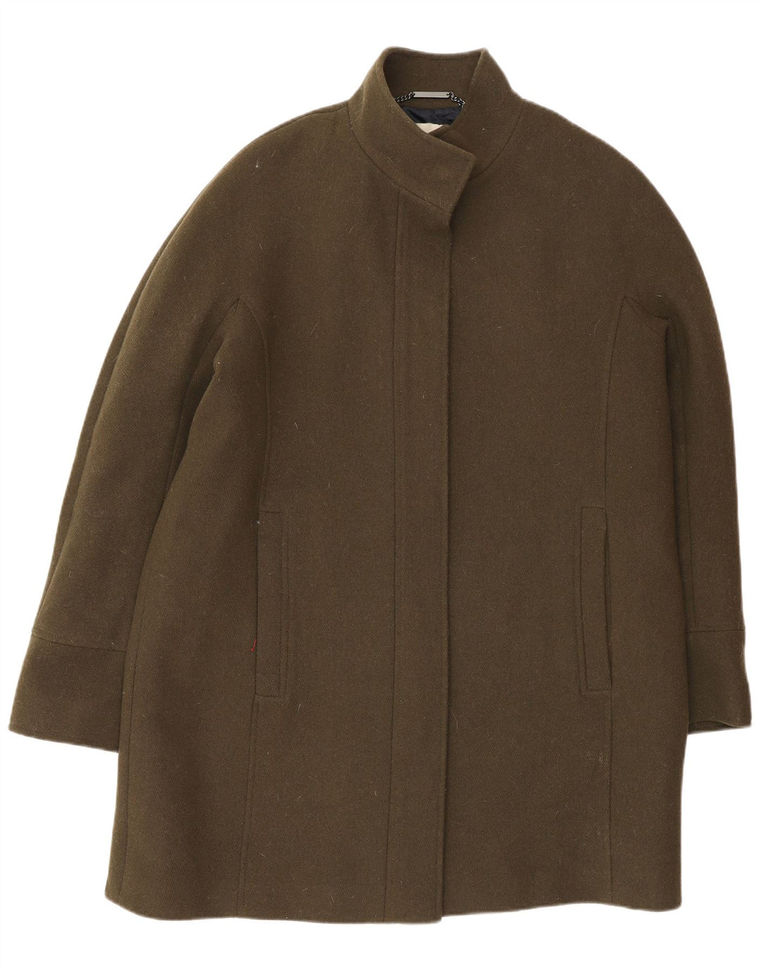 Sobretudo feminino Hobbs UK 16 grande lã cáqui