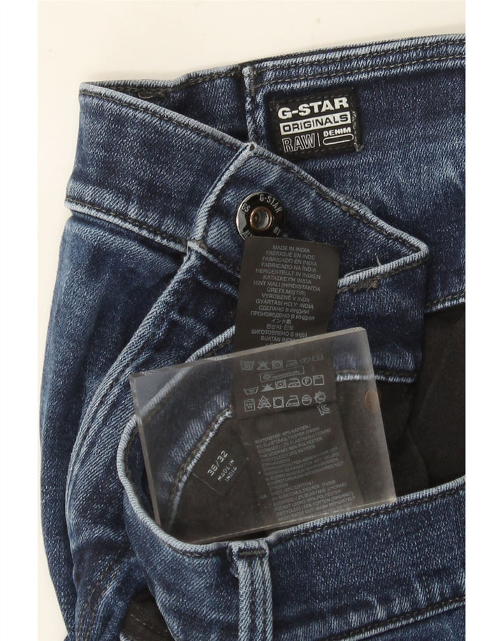 Jeans slim masculino G-STAR W36 L32 algodão azul