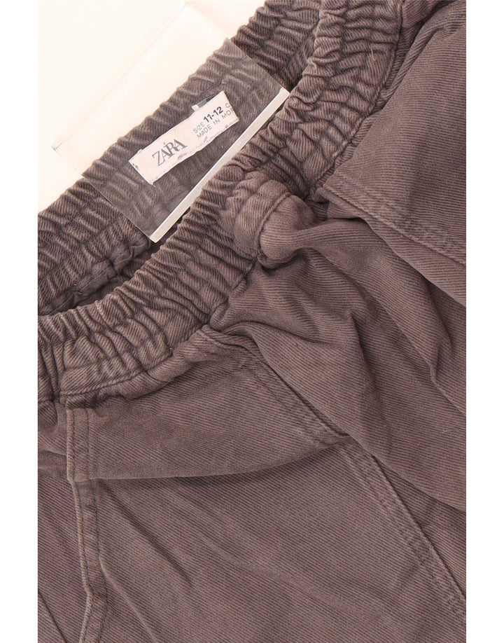 Zara Boys Cargo Calças de treino Joggers 11-12 anos Cinzento
