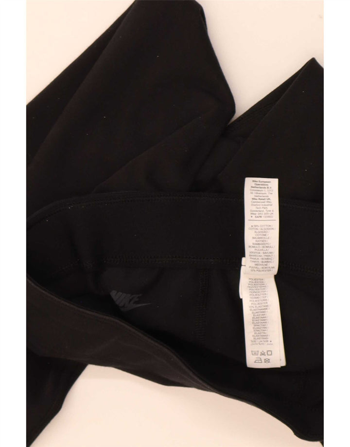 Leggings Nike Femininas Graphic UK 8 Pequenas Algodão Preto