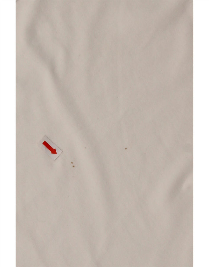 Camiseta masculina PUMA Top médio branco colorblock algodão
