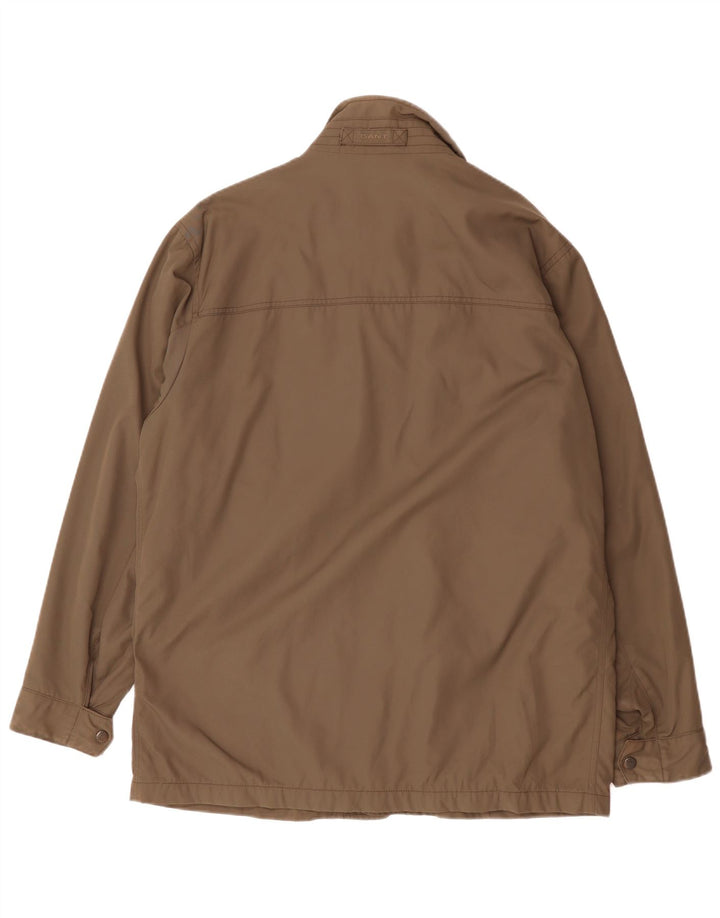 Jaqueta utilitária masculina Gant UK 40 grande poliéster marrom