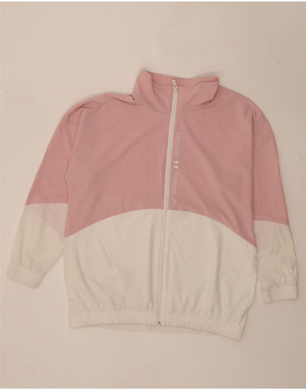 Jaqueta masculina Under Armour Graphic Tracksuit Top pequeno bloco colorido rosa