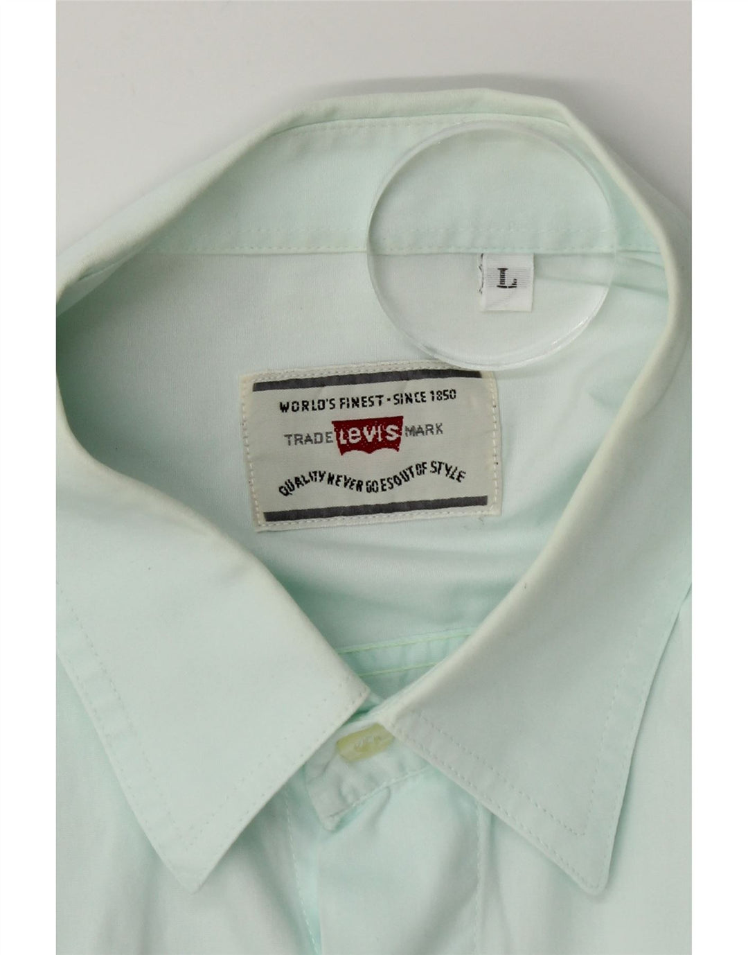 Camisa masculina Levi's grande algodão turquesa