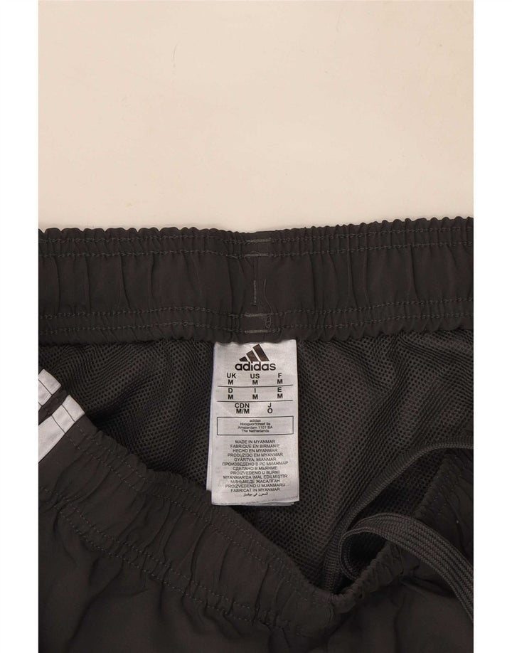 Shorts esportivos masculinos Adidas poliéster cinza médio