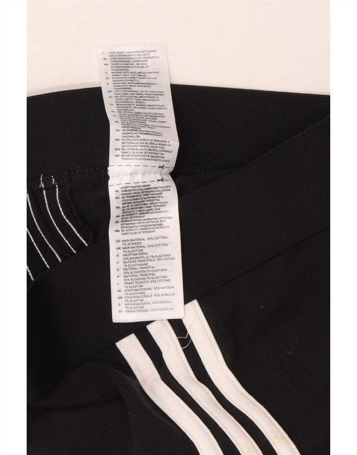 Leggings Adidas Femininas UK 8/10 Pequenas Algodão Preto