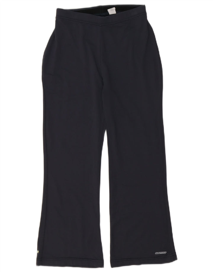 Calça de treino feminina Reebok UK 12 médio azul marinho nylon