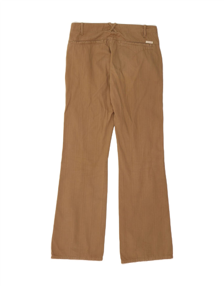 CALVIN KLEIN Womens Bootcut Casual Trousers W29 L32 Beige Cotton Vintage Calvin Klein and Second-Hand Calvin Klein from Messina Hembry 