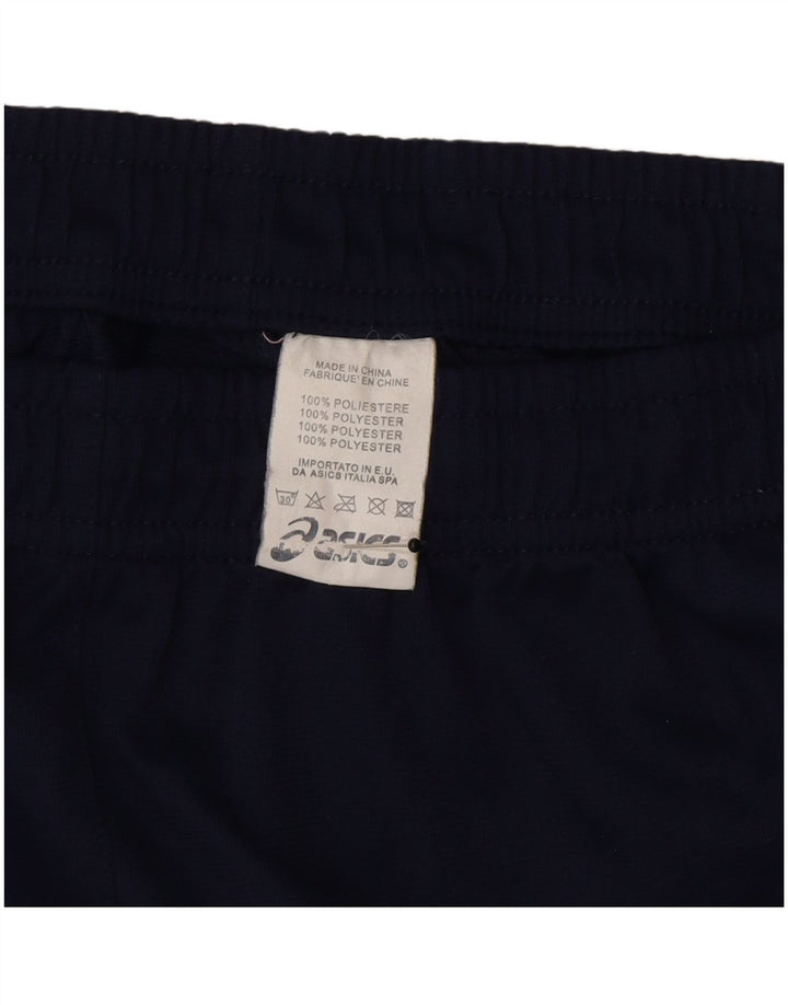 Shorts esportivos masculinos Asics pequeno poliéster azul marinho