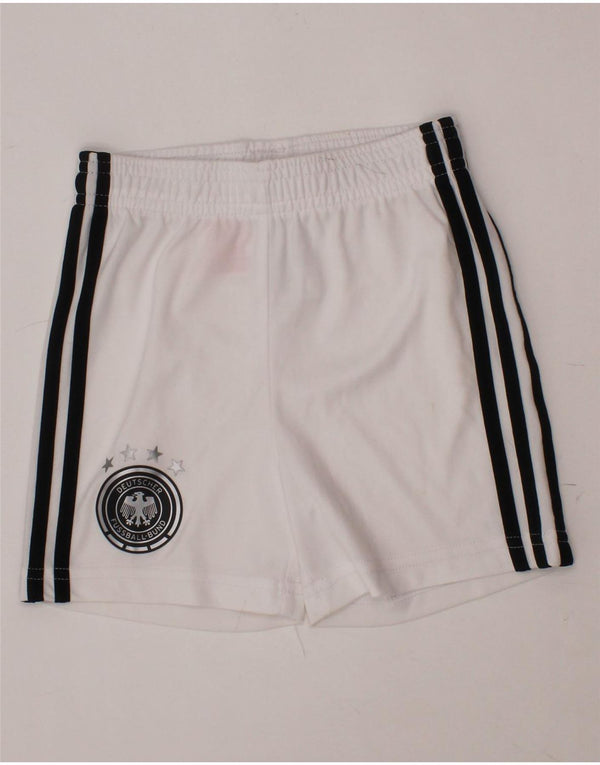 Shorts esportivos ADIDAS para meninos Deutscher Fussball Bund 12-18 meses branco