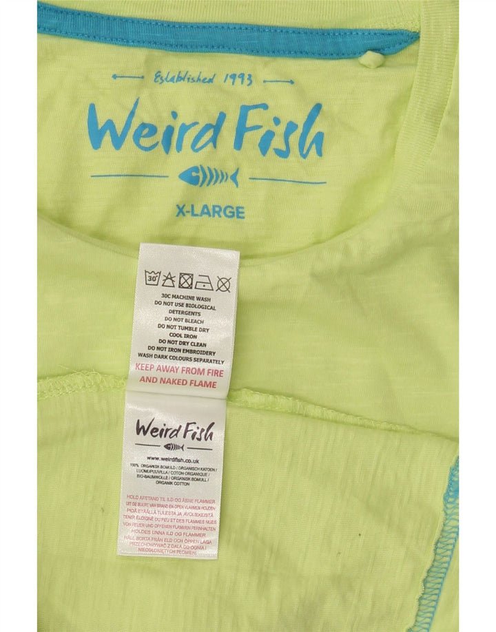 Camiseta masculina Weird Fish Top XL algodão verde