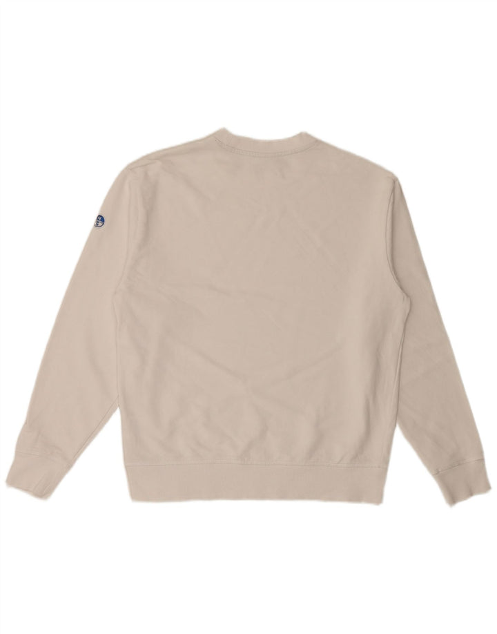 North Sails moletom gráfico masculino jumper pequeno algodão branco