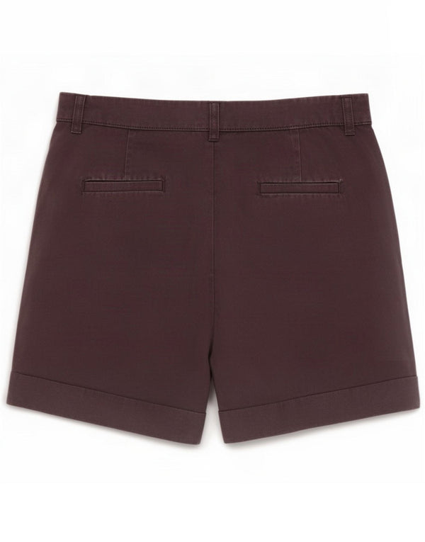 Marks & Spencer Womens Chino Shorts UK 8 Pequeno W28 Preto Lyocell