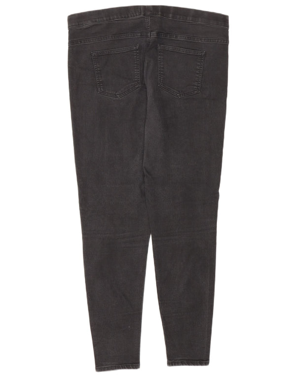 Calça jeans feminina Marks & Spencer UK 16 grande W34 L27 algodão preto