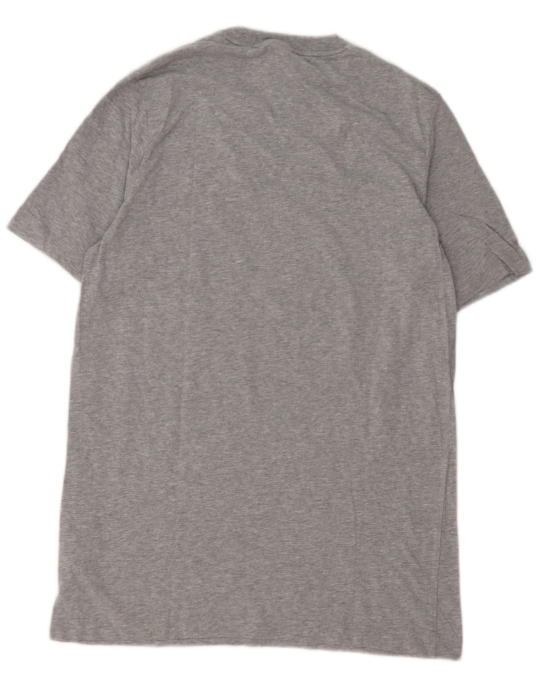 Camiseta masculina ADIDAS com estampa gráfica cinza médio algodão manchado
