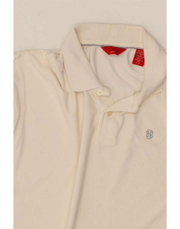 IZOD Mens Polo Shirt Large White Cotton Vintage Izod and Second-Hand Izod from Messina Hembry 