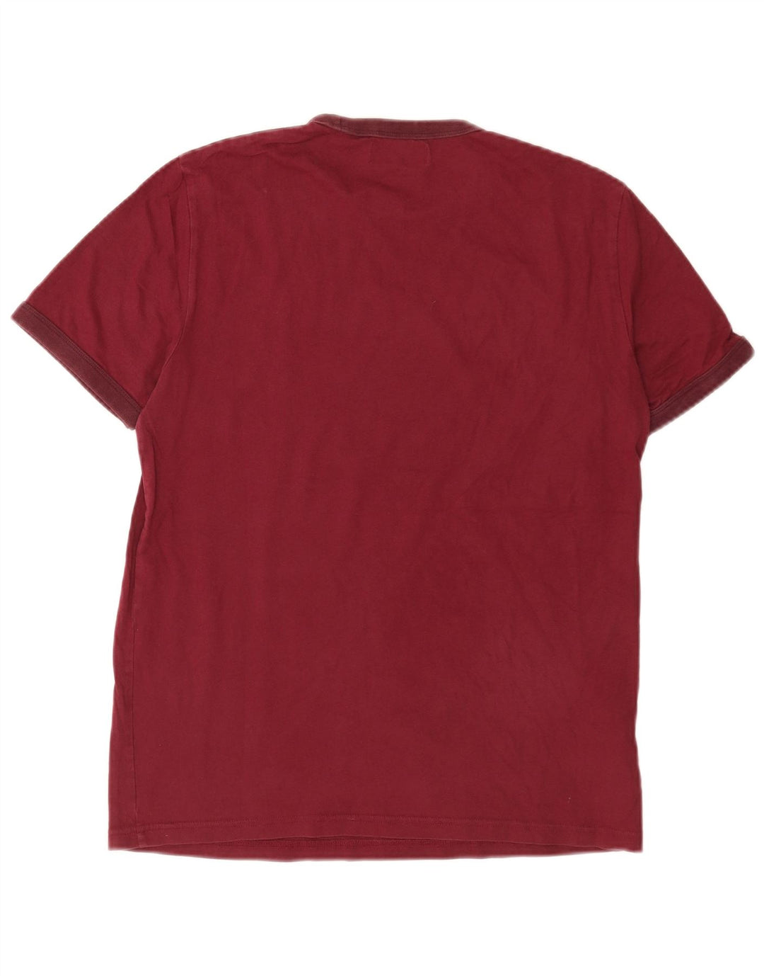 Fred Perry Camiseta masculina Top médio algodão Borgonha