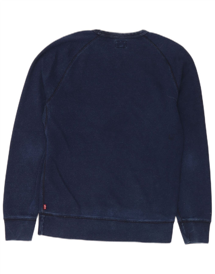 Moletom masculino Levi's Jumper pequeno algodão azul marinho