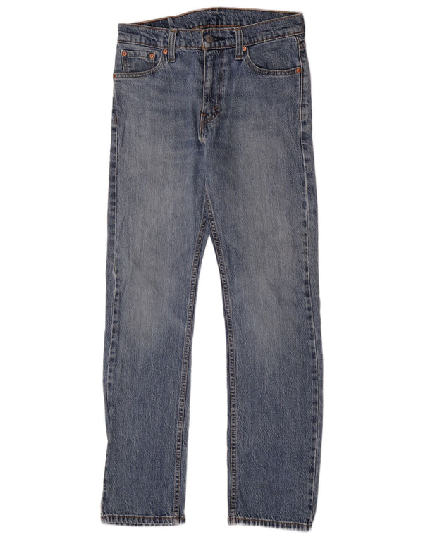 Calça jeans masculina Levi's 513 Slim Fit Straight W30 L32 Azul Algodão Clássico